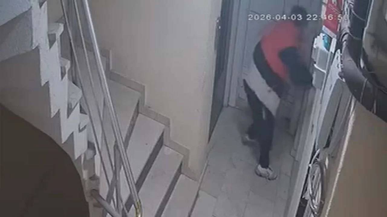 Hırsızlık için girdiği binada kapıları yokladı, açamayınca koridora tuvaletini yaptı