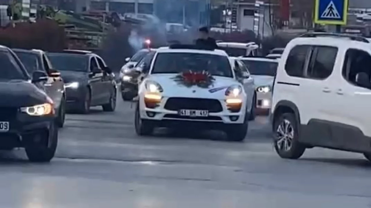 Bursa'da düğün konvoyuna 660 bin TL ceza