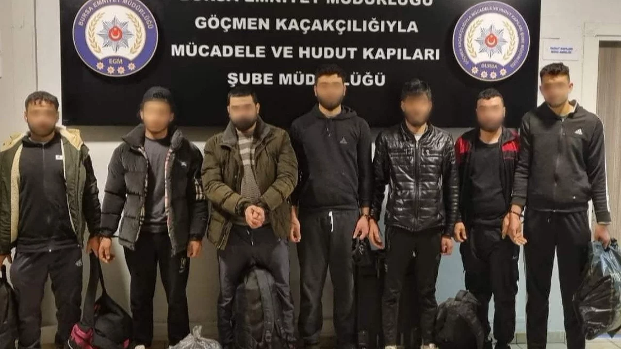 Bursa'da göçmen kaçakçılığı operasyonu: 7 kişi yakalandı