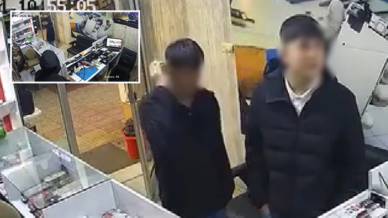 "Kamera var" uyarısına aldırmadı, 15 bin TL'lik telefonu çaldı