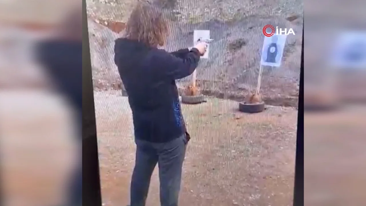 Okulda dehşet saçan saldırganın poligonda atış talimi yaptığı görüntüler ortaya çıktı