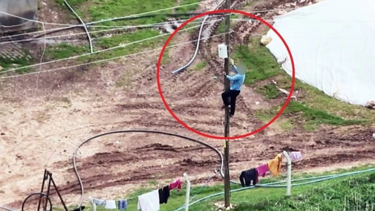 Dronu görünce kaçak hatları iptal etti