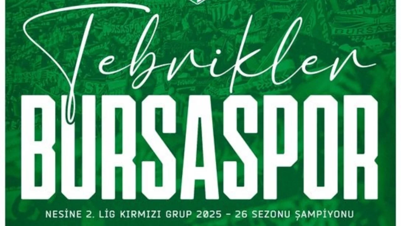 Erdoğan'dan Bursaspor'a tebrik mesajı