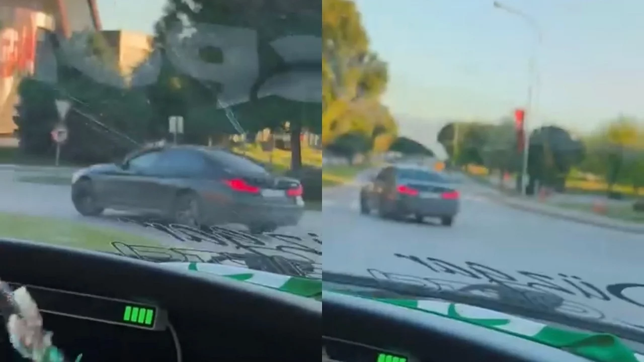 Bursa'da Drift Terörü Kamerada