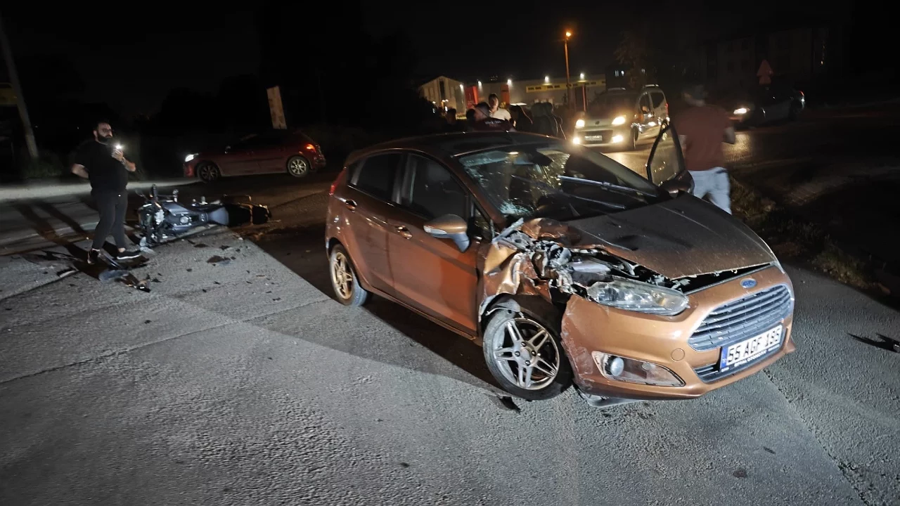 Bursa'da motosiklet sürücüsü ağır yaralandı