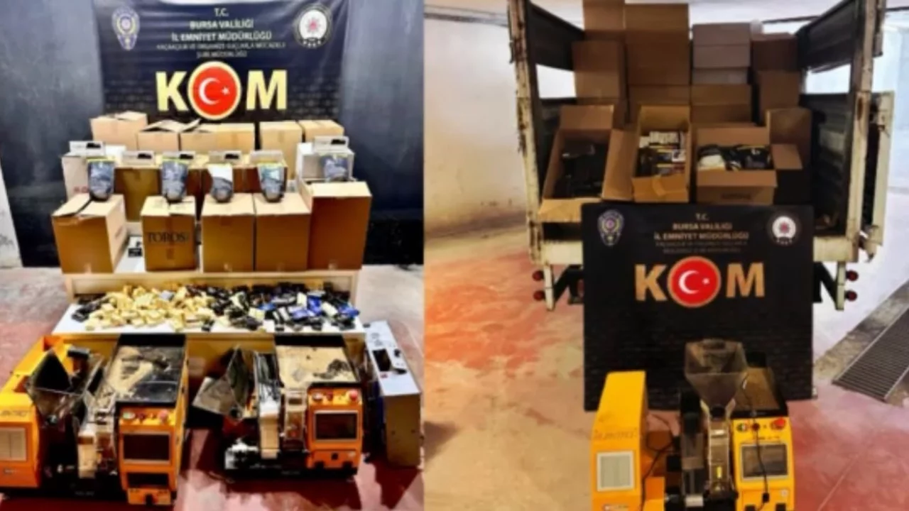 Bursa'da kaçak sigara operasyonu: Yüz binlerce ürün ele geçirildi
