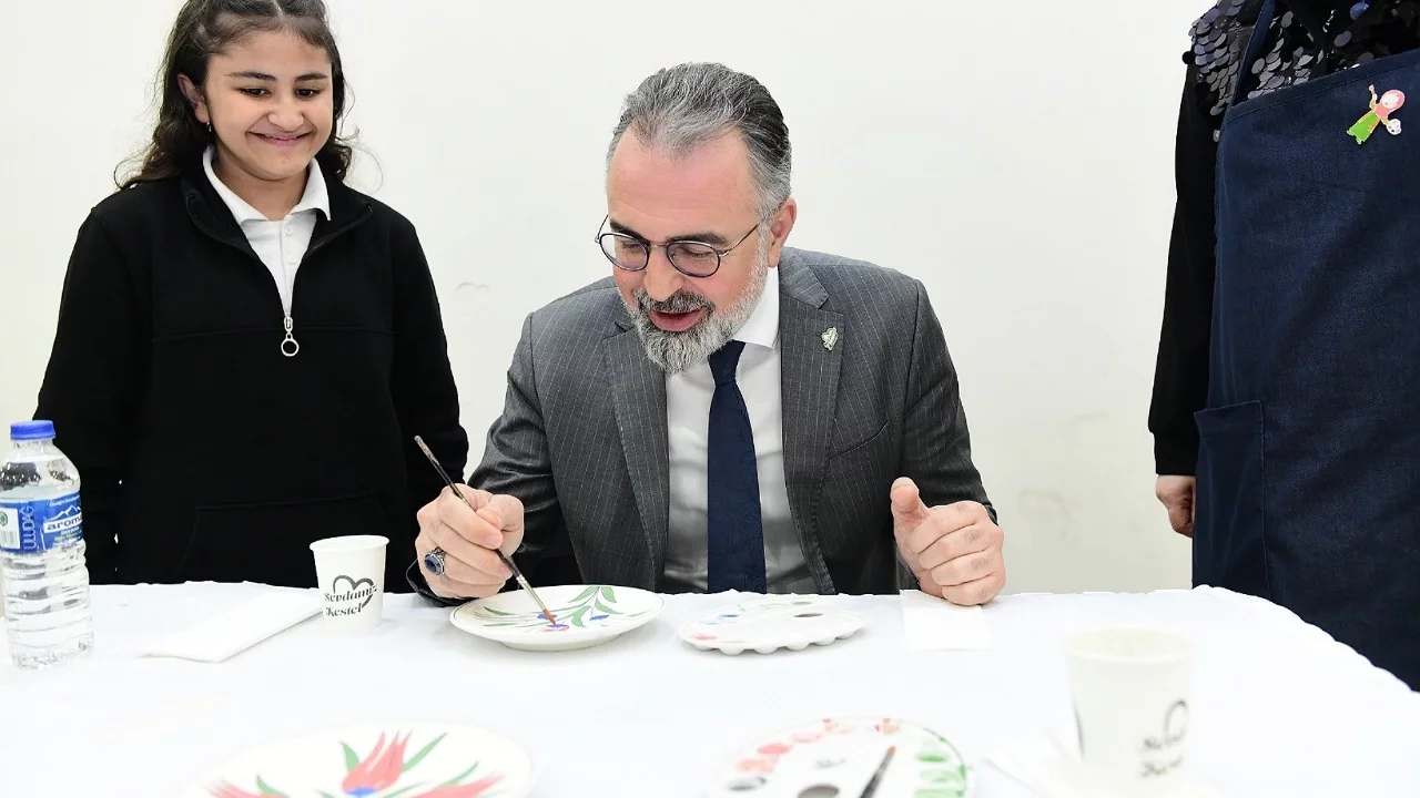 Bursa Kestel'de çocukların ekran bağımlılığına karşı sanat aşısı