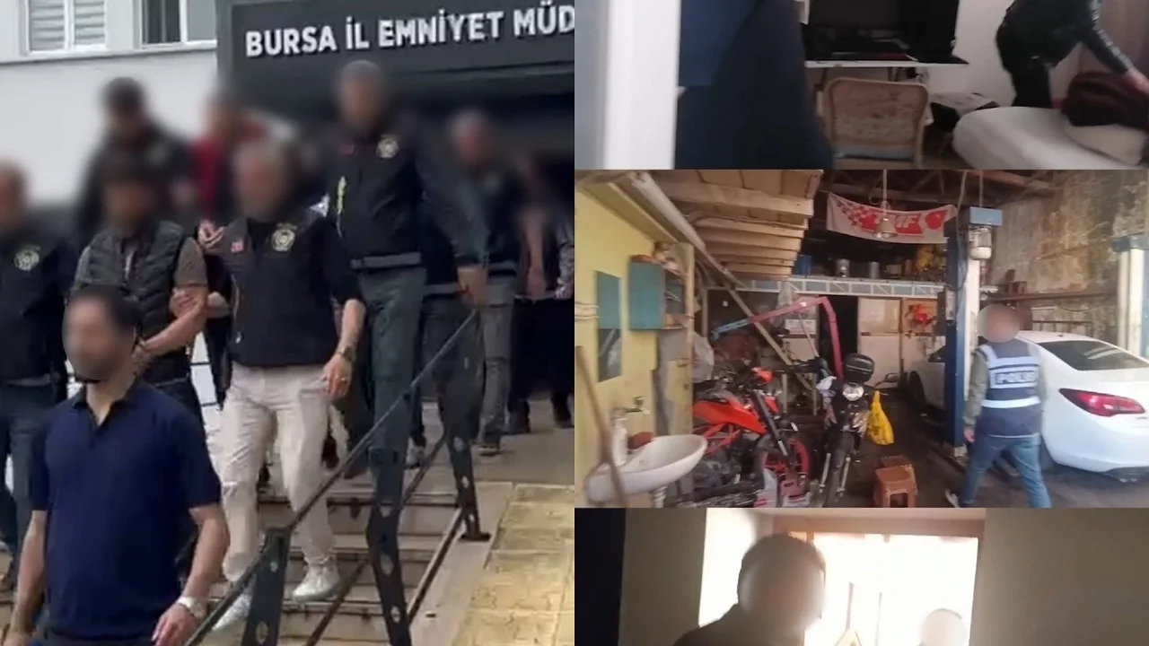 Bursa'da "change" araç operasyonu: 28 araca el konuldu, 3 kişi tutuklandı