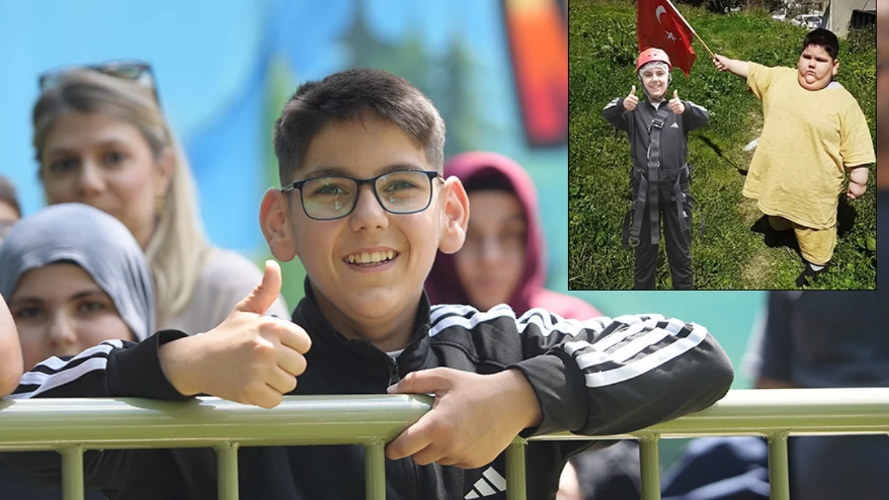 Yağız'ın büyük değişimi: 5 yaşında 90 kiloydu, şimdi yaşıtlarıyla oynuyor