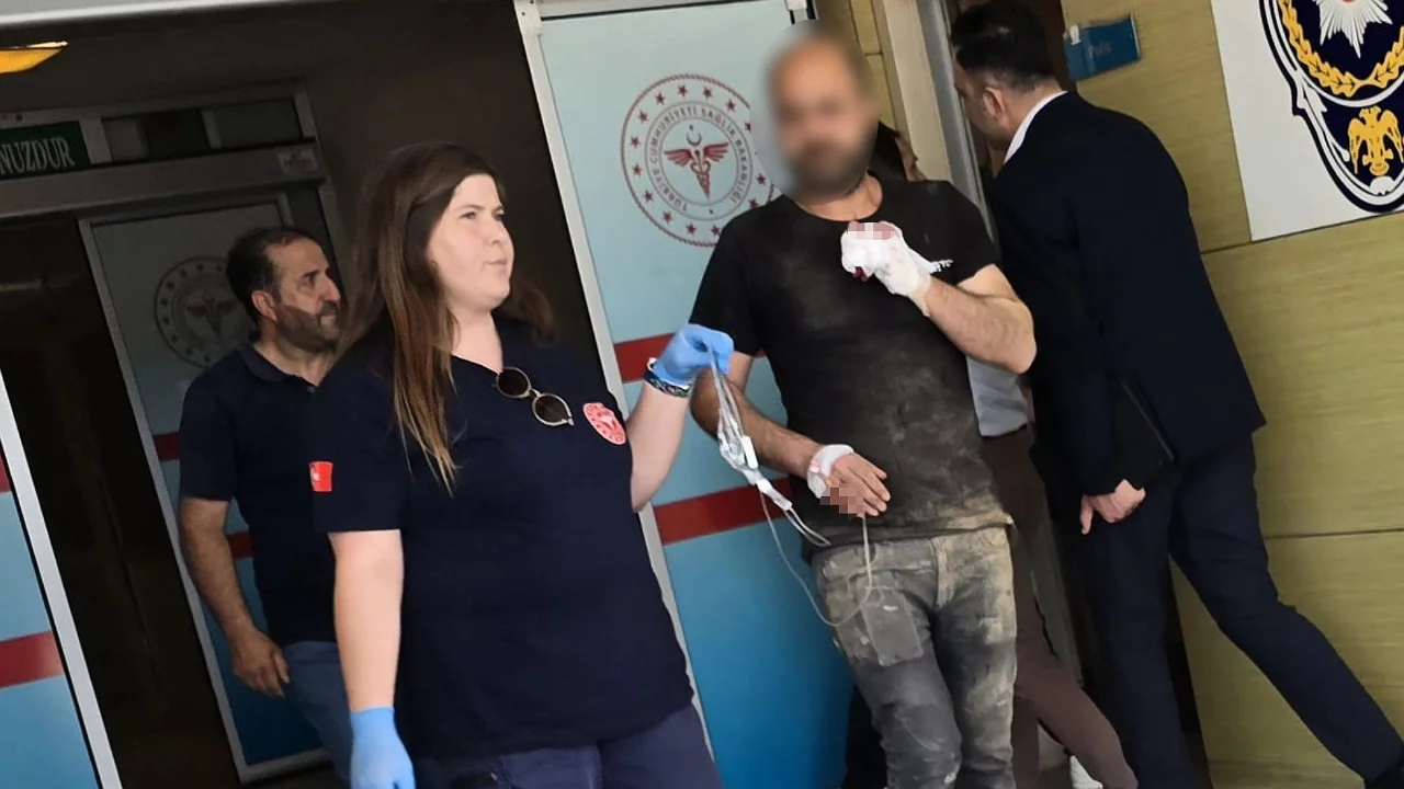 Bursa'da makineye kaptırdığı parmağı koptu