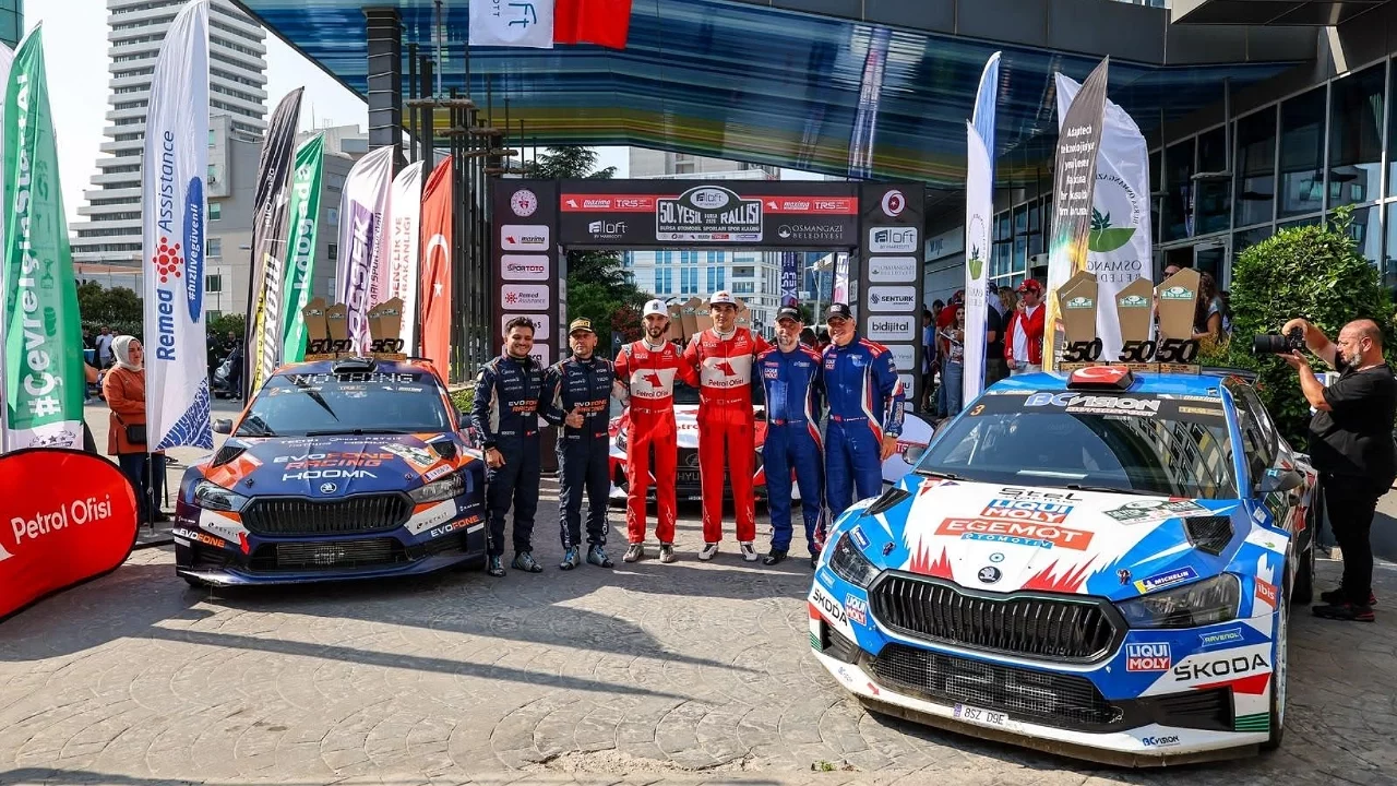 Osmangazi'de 50. Yeşil Bursa Rallisi nefes kesti