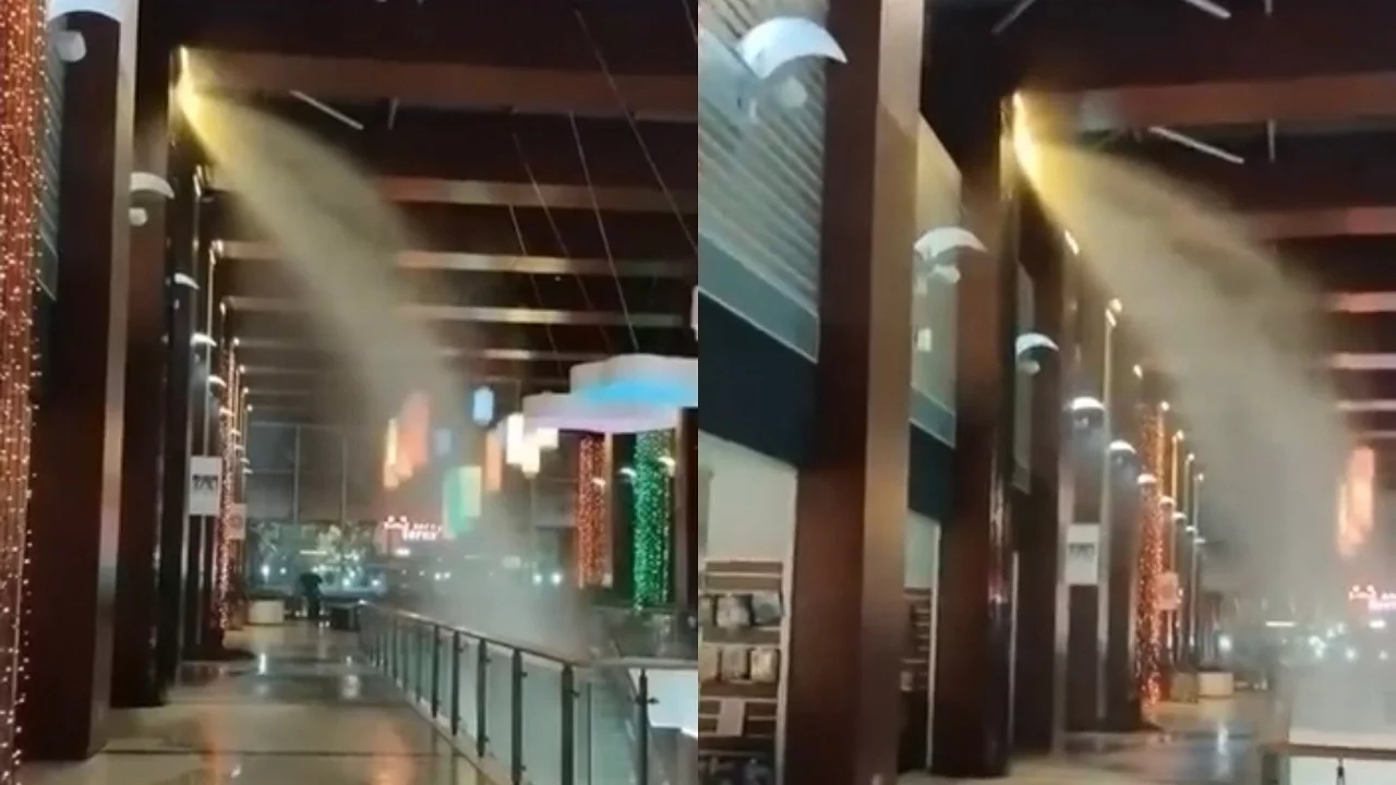Bursa'da AVM'de fıskiyeler açıldı, ortalık göle döndü