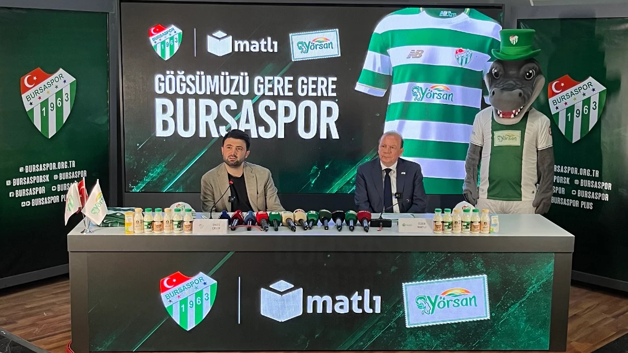 Bursaspor'dan 70 milyon liralık göğüs sponsorluğu anlaşması