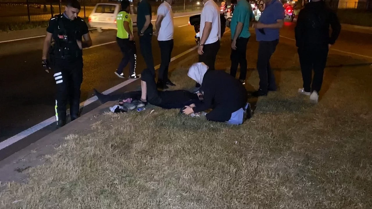 Bursa'da motosiklet kazasında anne-oğulun duygusal anları