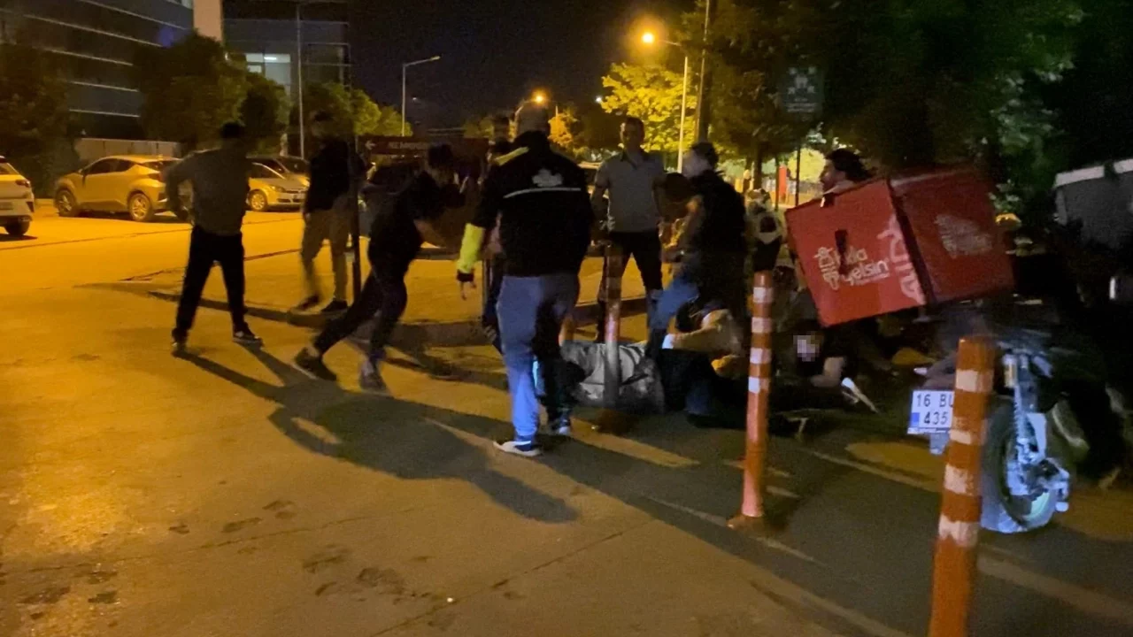 Bursa'da motokurye ve işletmeciler arasında kavga: 10 gözaltı
