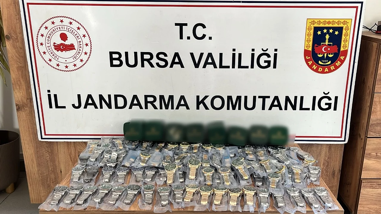 İnegöl'de 2.5 milyon TL'lik Rolex operasyonu