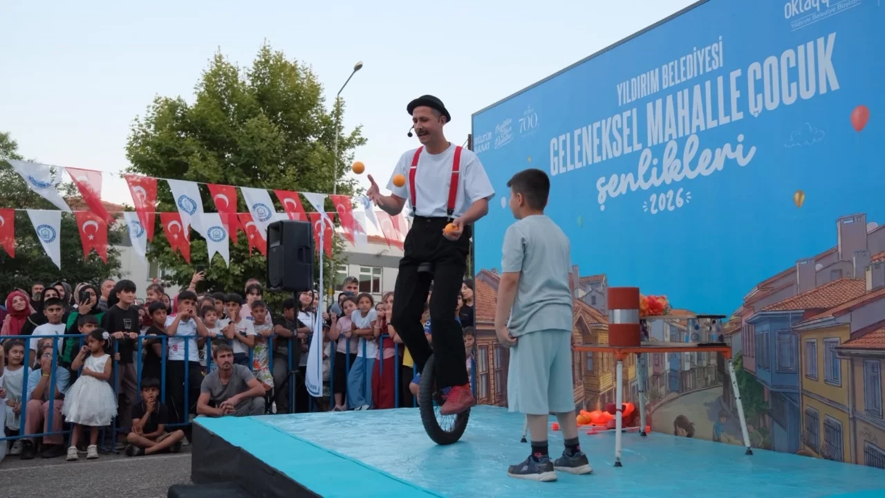 Yıldırım'da sokaklar şenlendi