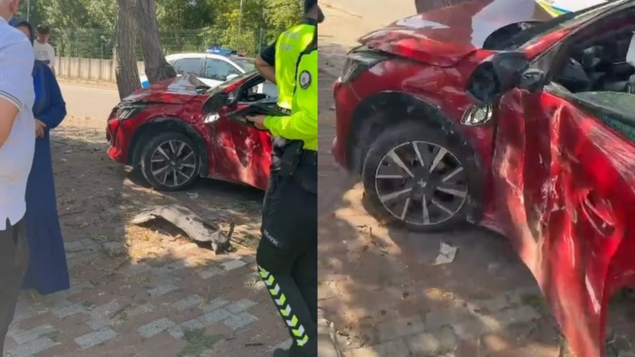 Bursa İnegöl'de otomobil ile minibüs çarpıştı: 3 yaralı
