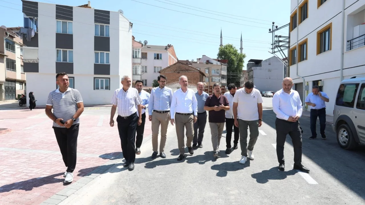 Başkan Taban tamamlanan asfalt ve otopark çalışmalarını yerinde inceledi