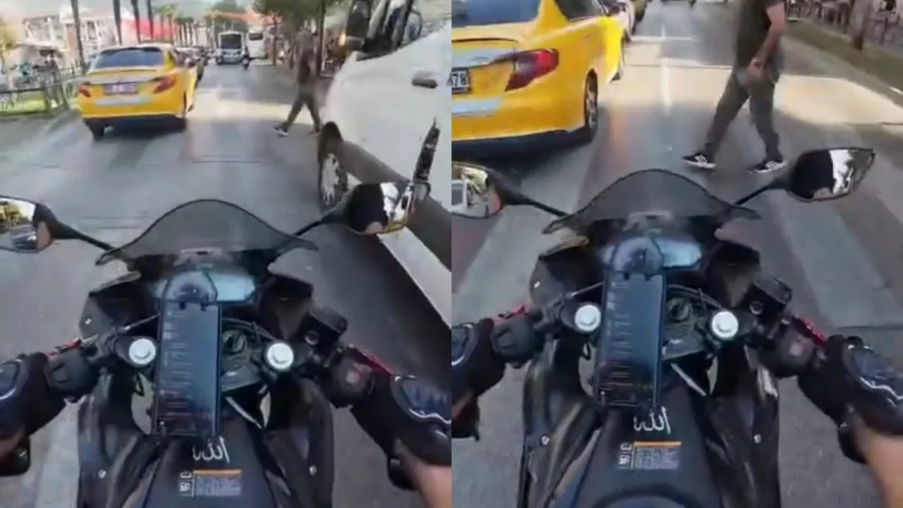 Bursa'da Körnoktada kalan yayaya motosiklet çarptı
