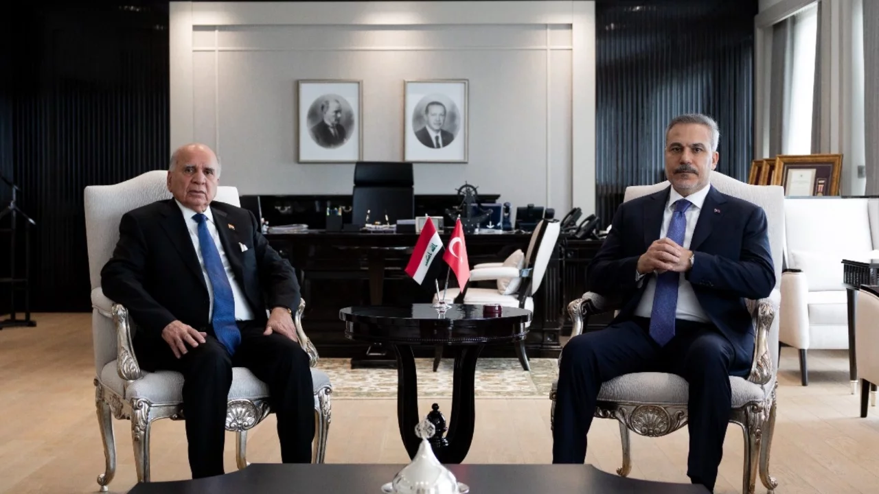 Hakan Fidan, Iraklı Mevkidaşı Fuad Hüseyin ile Ankara'da Görüştü