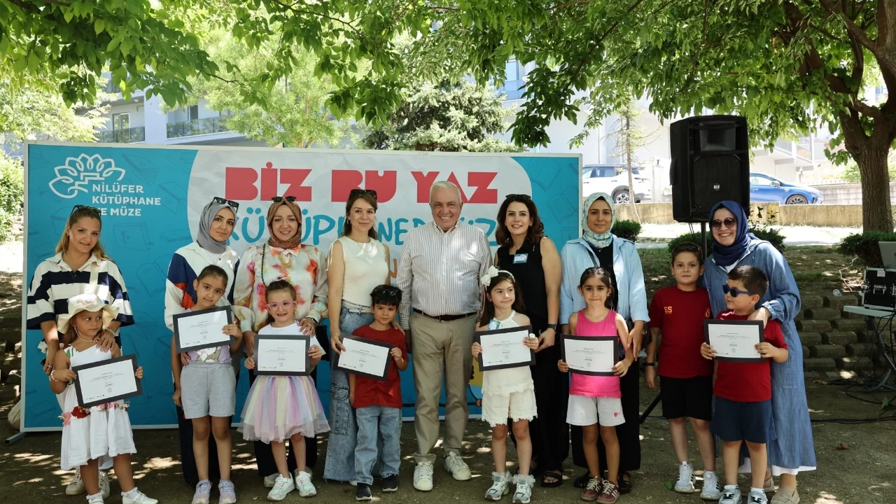 Nilüferli çocuklar okula kütüphanelerde hazırlandı