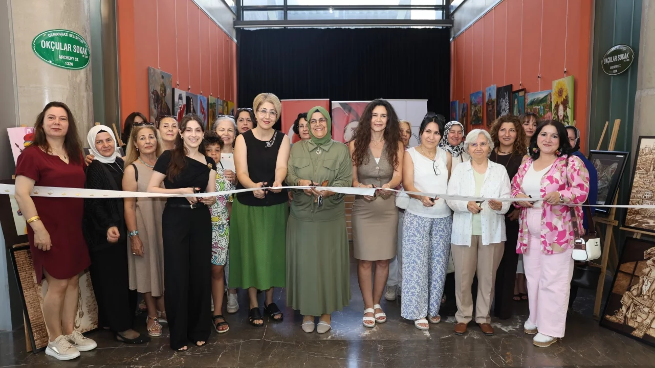 OSMEK Kursiyerlerinin Eserleri Panorama 1326'da Sanatseverlerle Buluştux