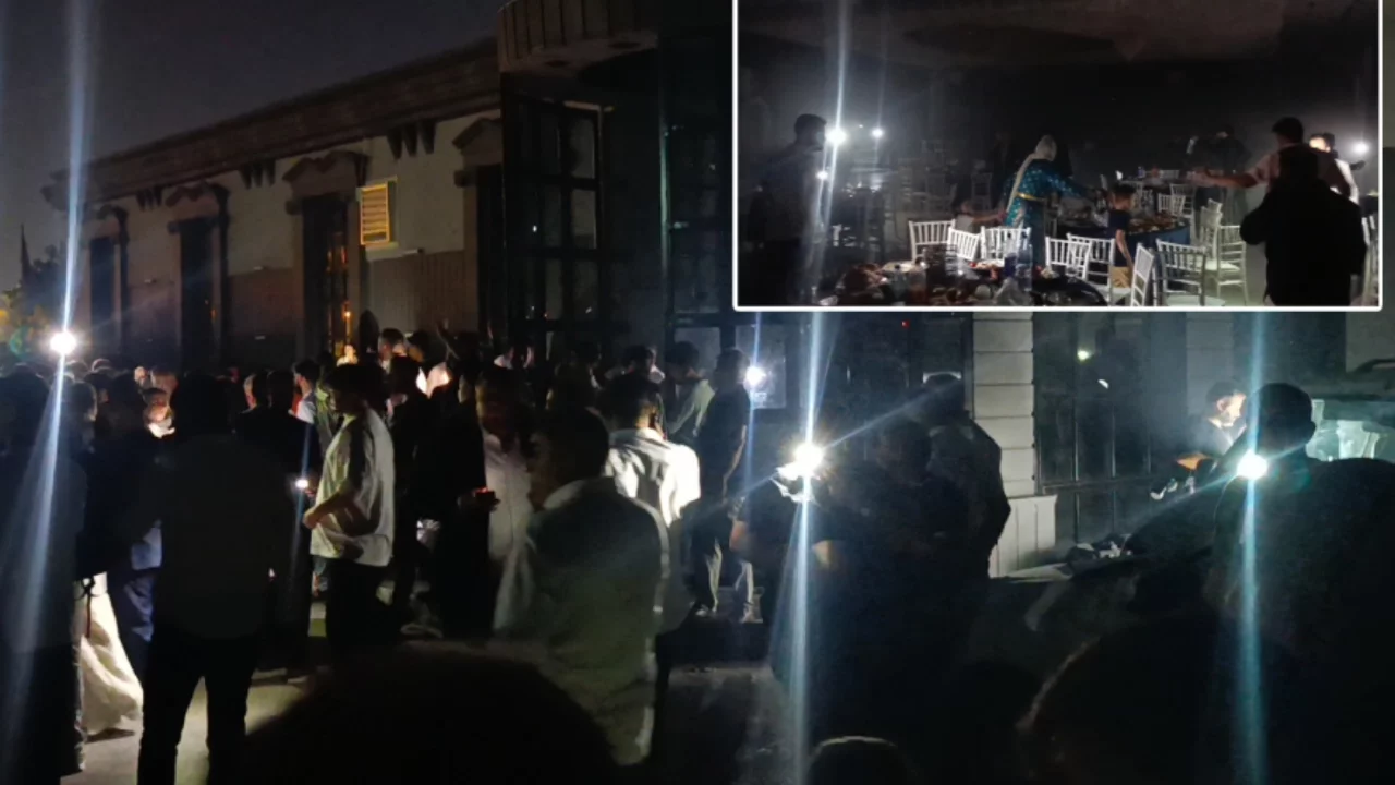 Düğün salonunda yangın paniği: Anne gözyaşları arasında bebeğini aradı