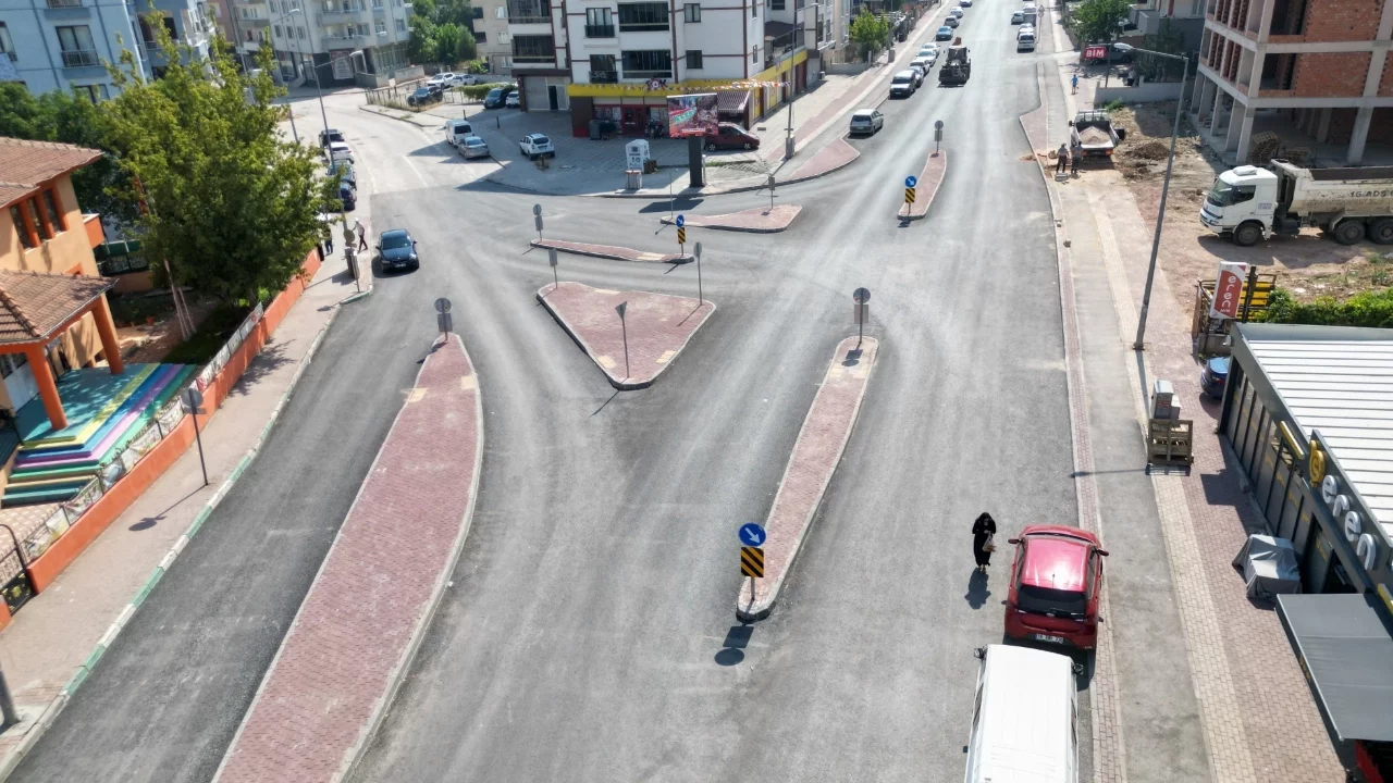 Kestel'de eğitim caddesi baştan sona yenilendi
