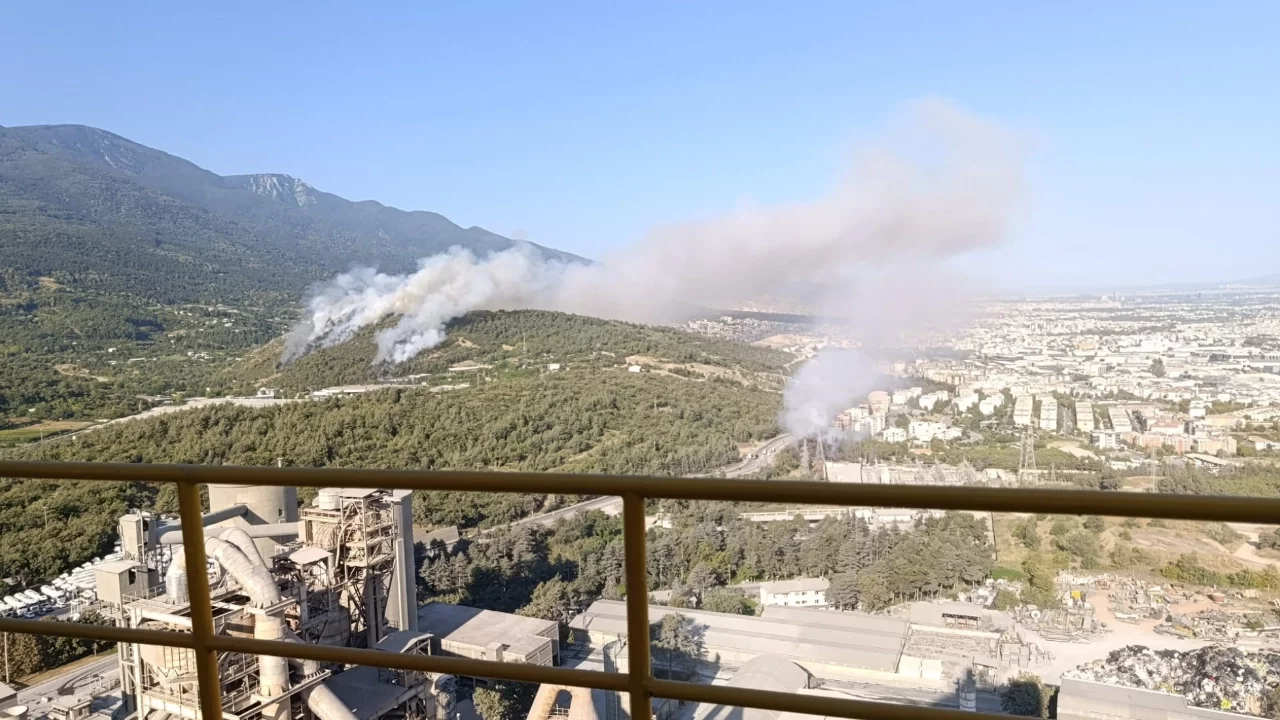 Bursa'da alevlere 2 uçak ve 4 helikopterle müdahale