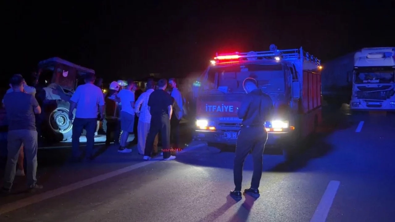 Bursa'da feci kaza! 1 kişi hayatını kaybetti