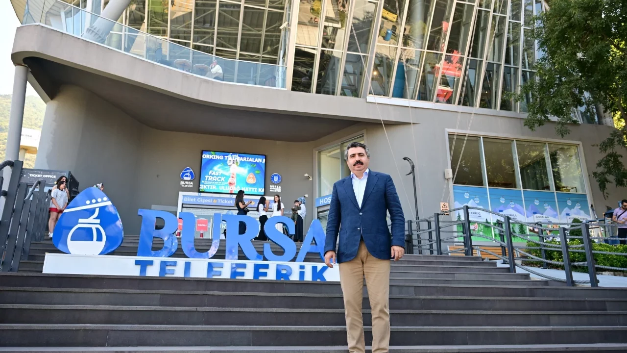 Yıldırım'da kadın ve çocuklara teleferik keyfi