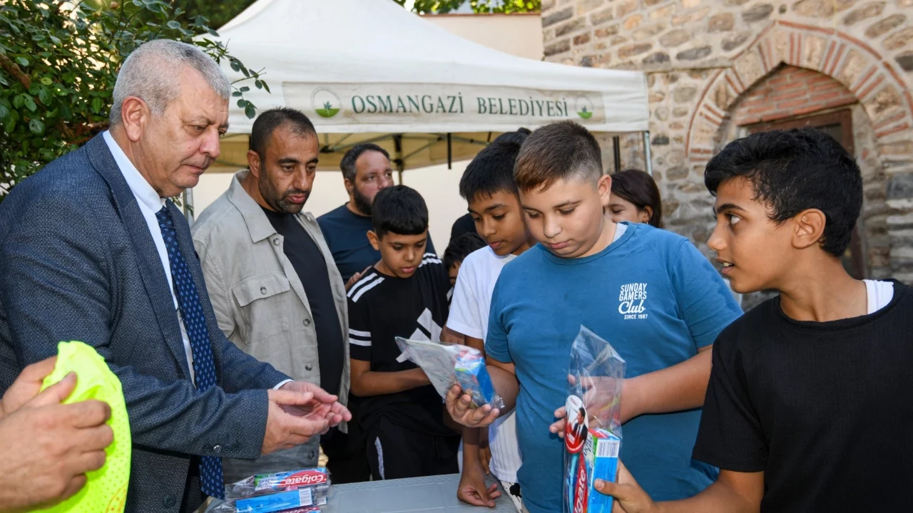 Osmangazi'de çocukların yüzünü güldüren buluşma