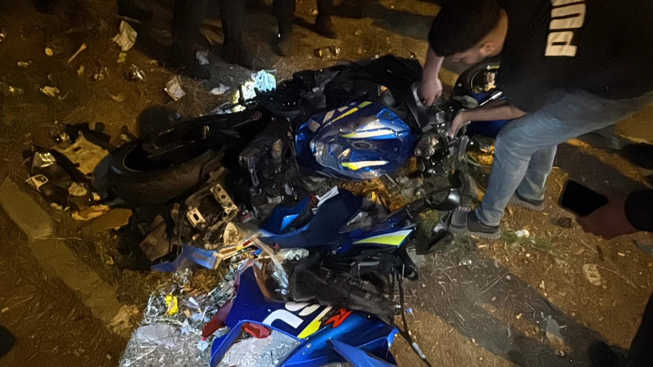 Bursa'da feci kaza: Motosikletiyle boş alana uçtu