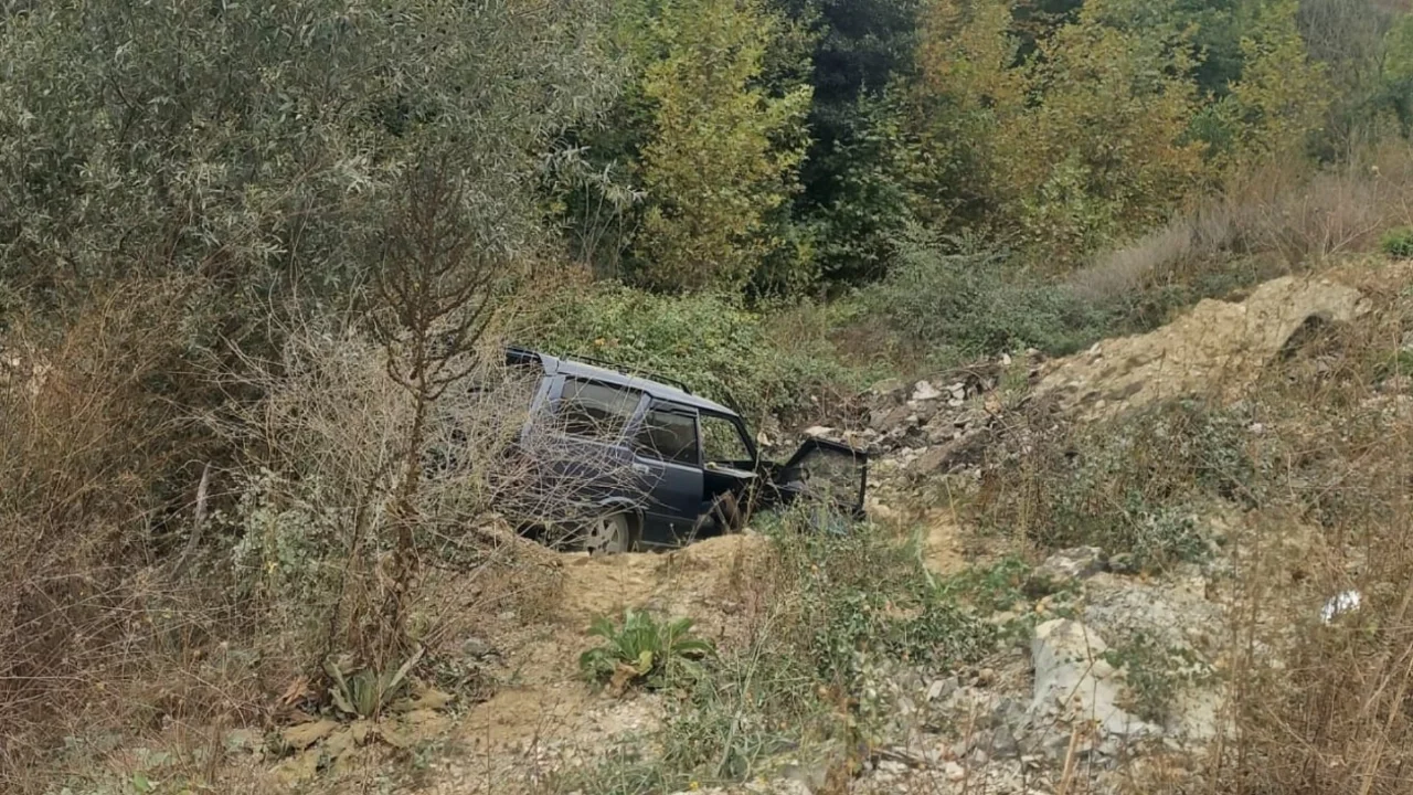 Bursa'da otomobil şarampole uçtu: 2 yaralı