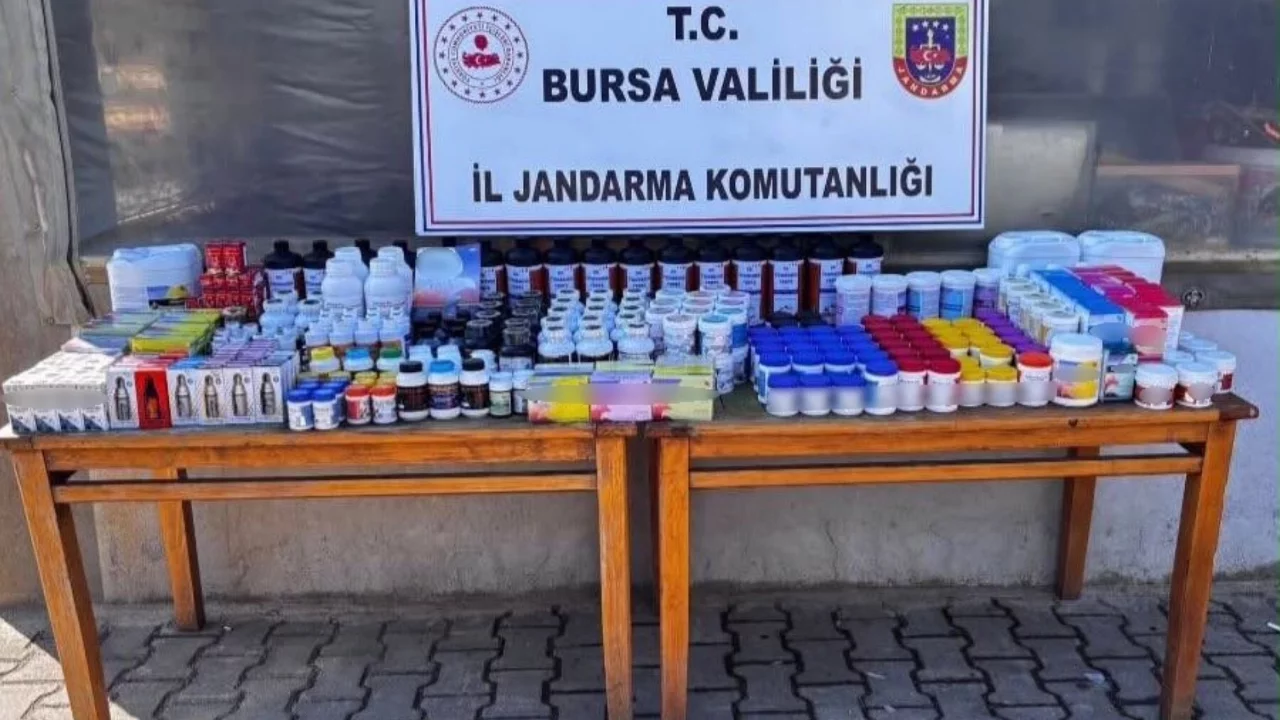 Bursa'da 1,5 milyon liralık kaçak kuş ilacı ele geçirildi