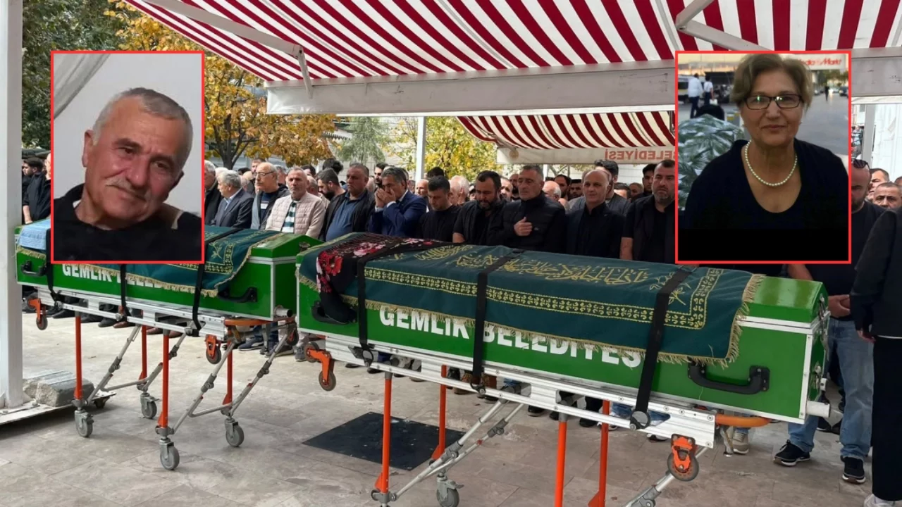 Bursa'daki çift cinayetinde acı veda: Vural ve Asiye Kara toprağa verildi