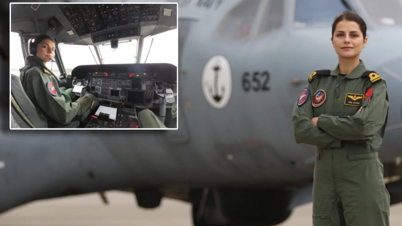 Gökyüzünde bir ilke imza attı: Deniz Kuvvetleri'nin ilk kadın pilotu Hilal Aydın