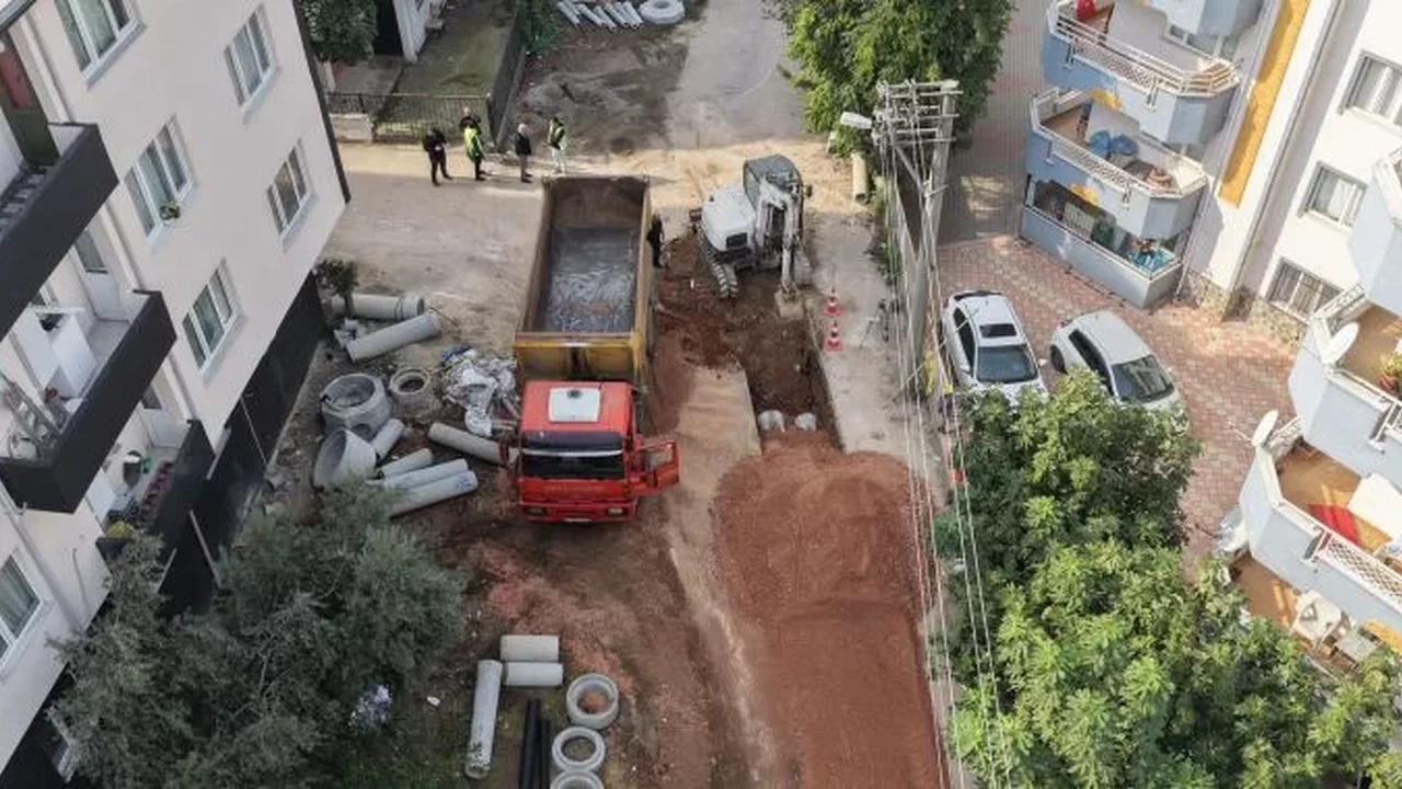 Bursa Osmangazi Hüdavendigar’da 340 metrelik altyapı çalışması