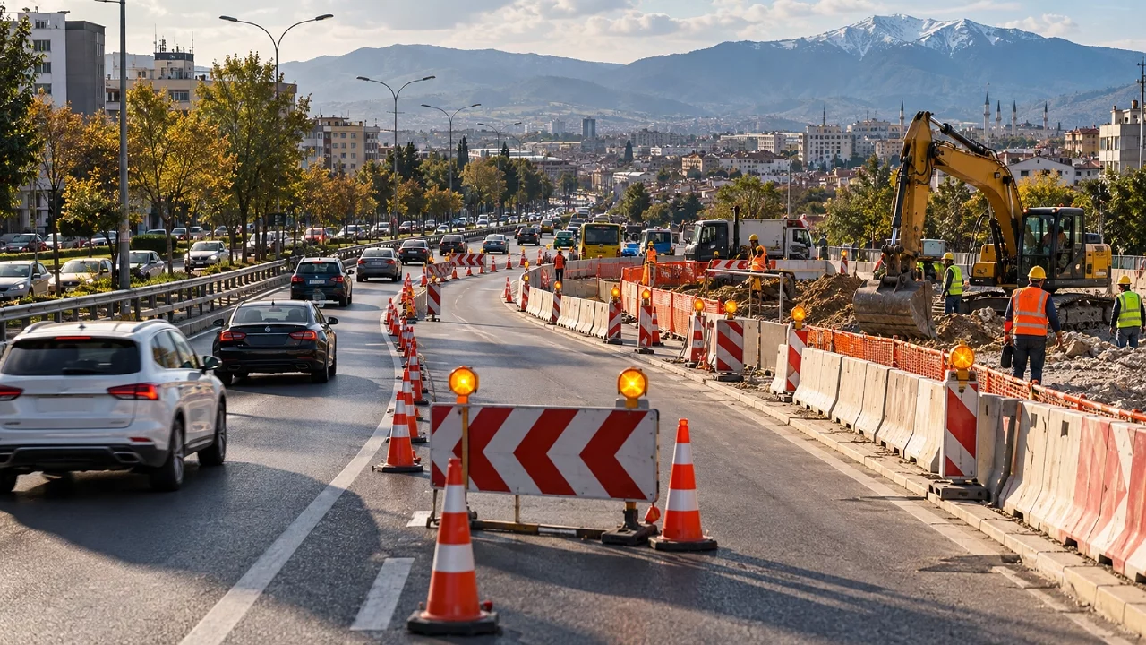 Bursa'da sürücüler dikkat!  24 gün sürecek yol kapatma kararı