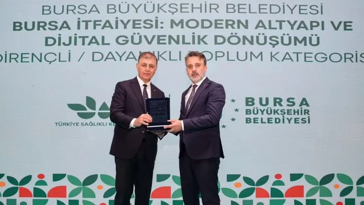 Bursa İtfaiyesi projesi Sağlıklı Şehirler yarışmasında ödül aldı