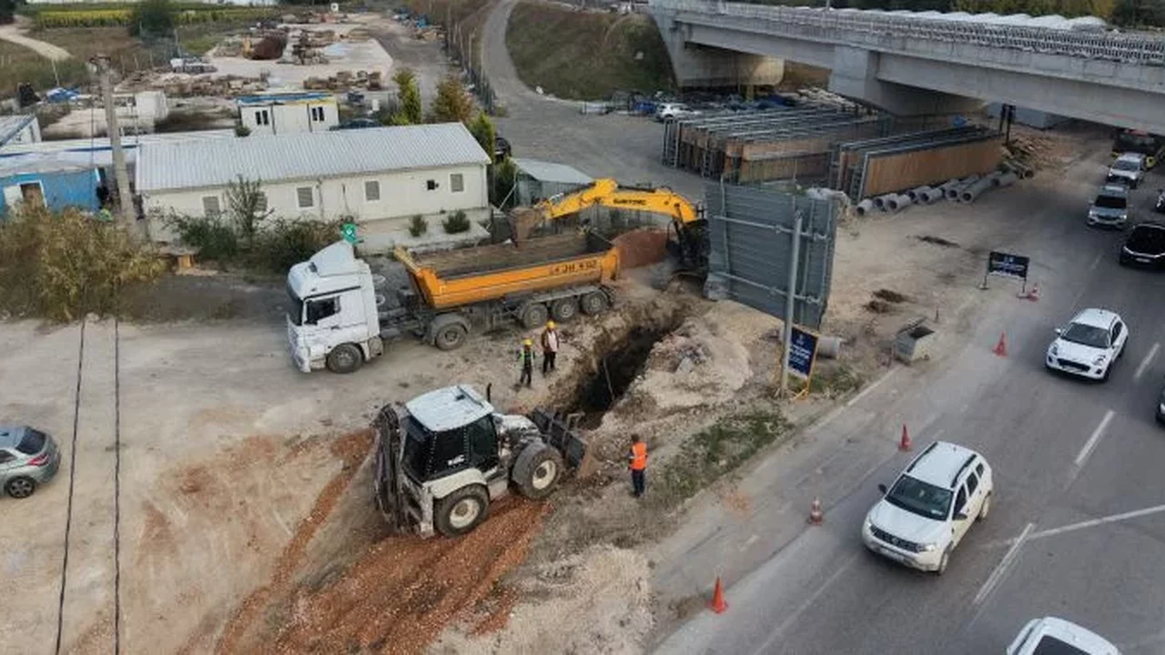 Bursa Nilüferköy'de 550 metre kanalizasyon hattı yapıldı