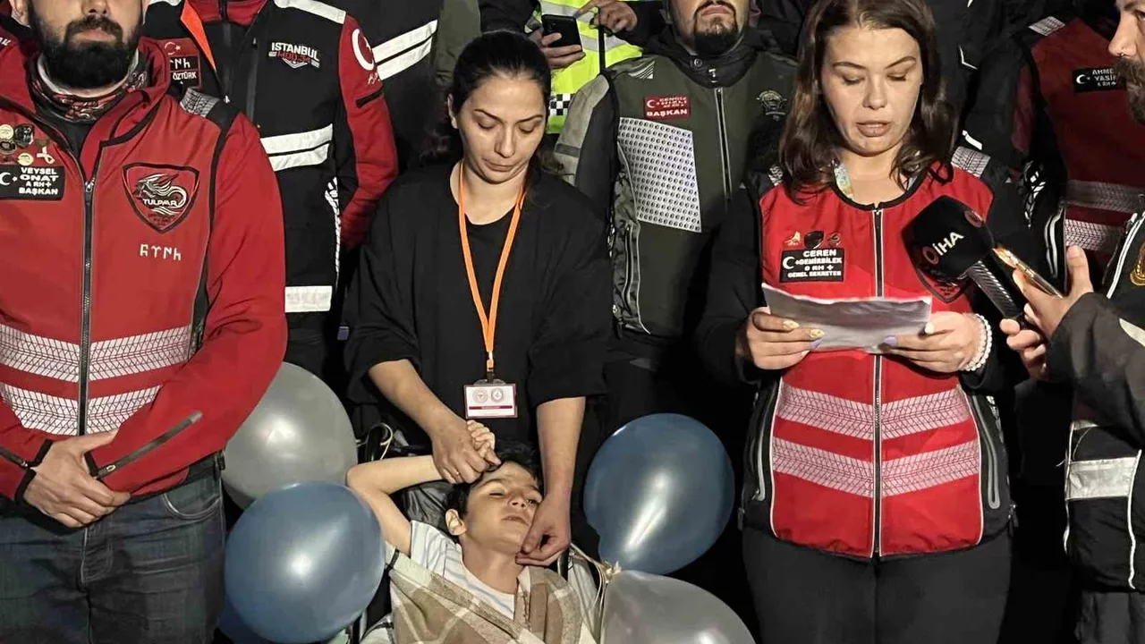 DMD hastası Ali Yiğit için motosiklet buluşması