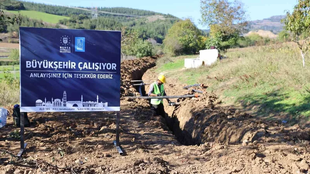Yenişehir Alaylı Sulama Göleti'ne 5 bin 664 metrelik hat