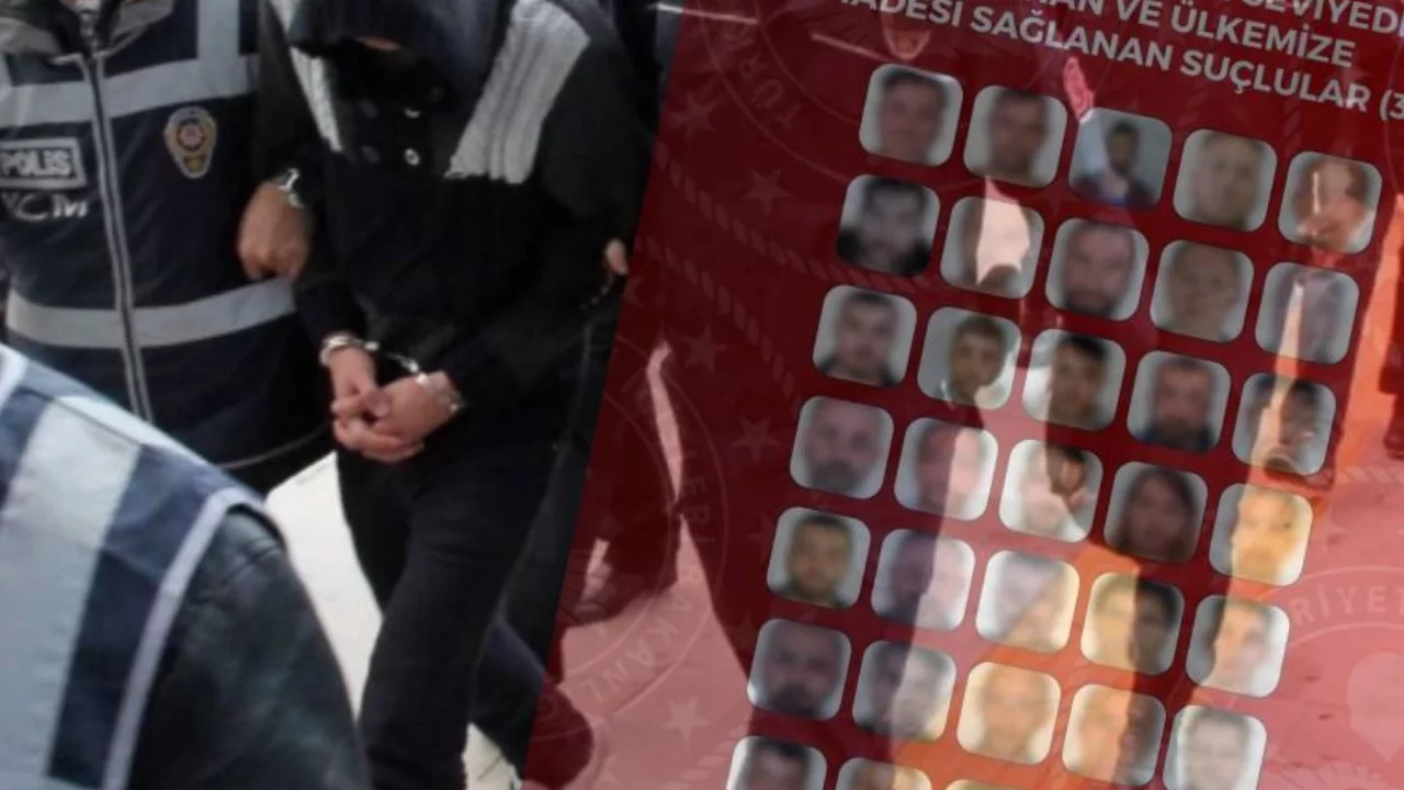 8 ülkede operasyon!  Kırmızı bültenle aranan 33 kişi Türkiye'ye getirildi