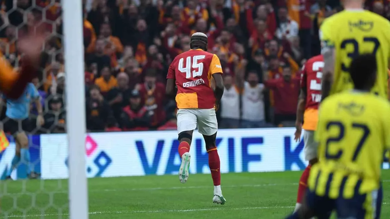 Galatasaray-Fenerbahçe derbisinde kazanan 2-1'le ev sahibi oldu