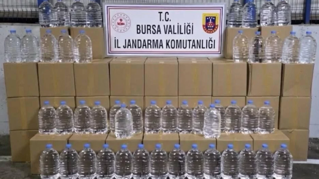 1260 litre etil alkol ele geçirildi
